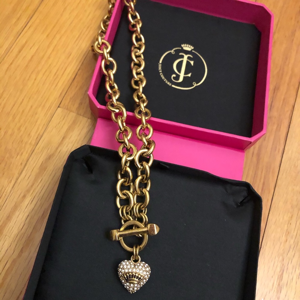 Juicy Couture gold chain necklace